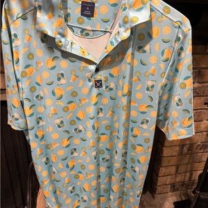 Citrus Print Polo Shirt